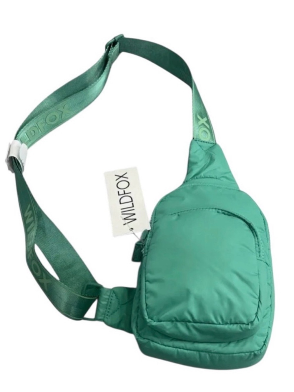 Wildfox Turquoise Sling Bag with Logo Strap